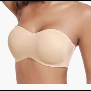 HACI Women's Unlined Strapless Bra Minimizer